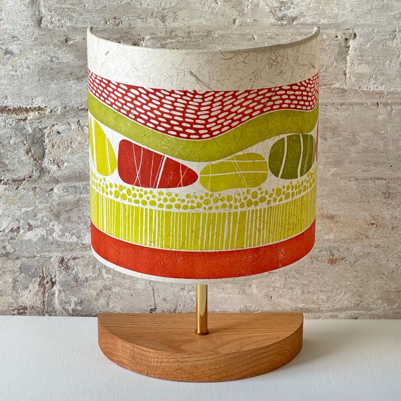 Linocut table lamp