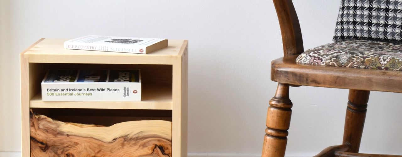 Sycamore & yew cabinet