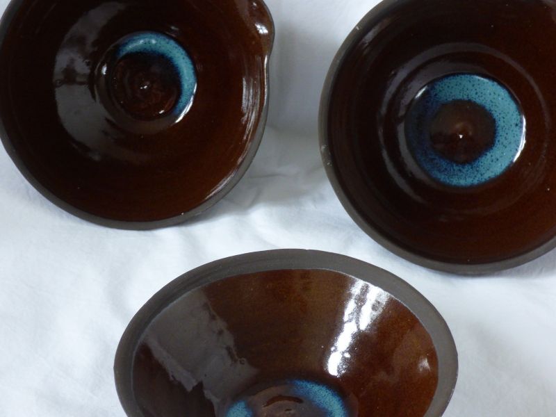 Stoneware Blue Flash