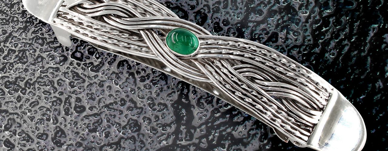 Hair Jewellery with Emerald