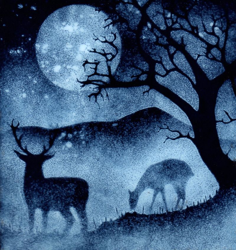 Moonlit Deer