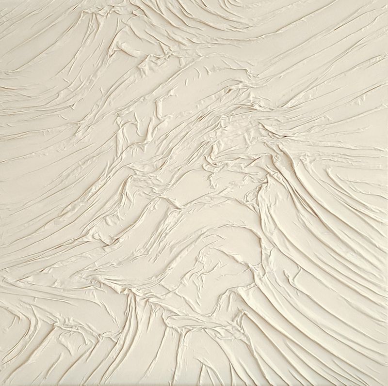 Offshoot (Sculpted Textile on Canvas))