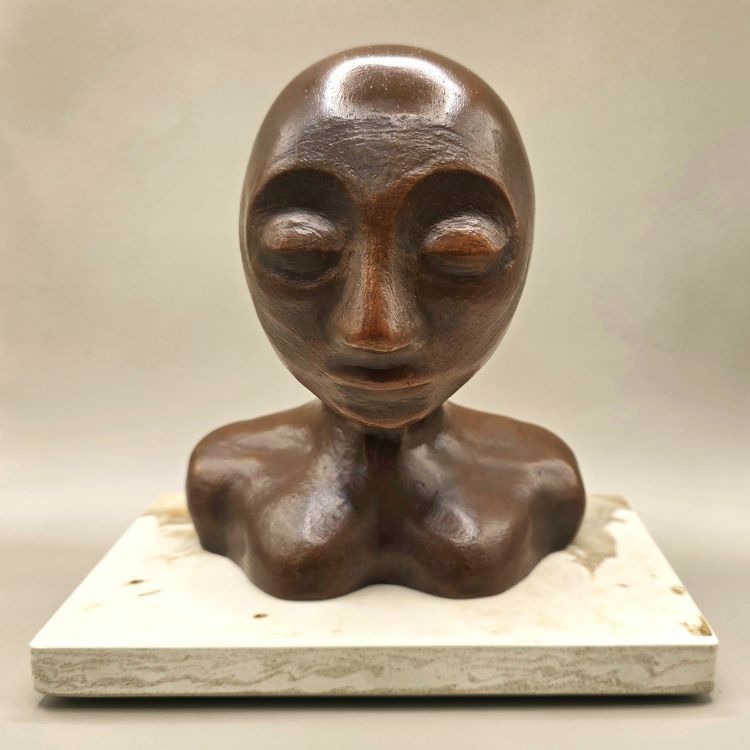 Gaia (Bronze on Quartz)