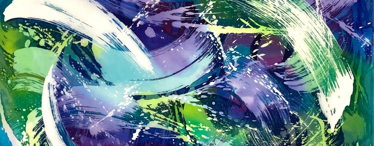 Wisteria’s Dance. Batik