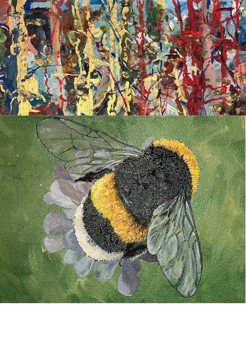 Trees and Bumble Bee