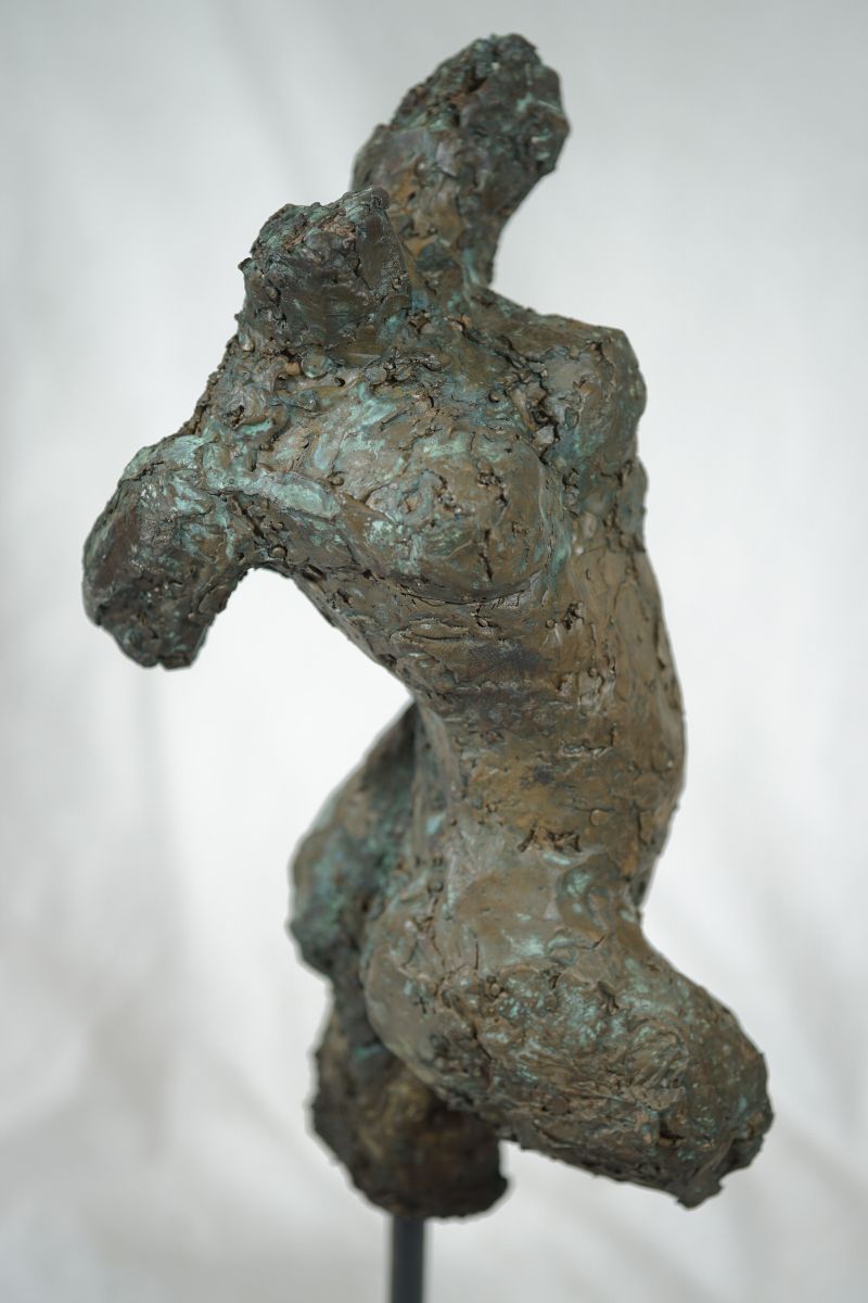 Spanish Dancer Torso bronze verdigris