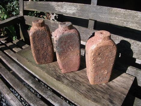 Carved Brick Vases