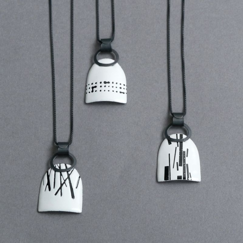 Enamel Marked Mini Pendants