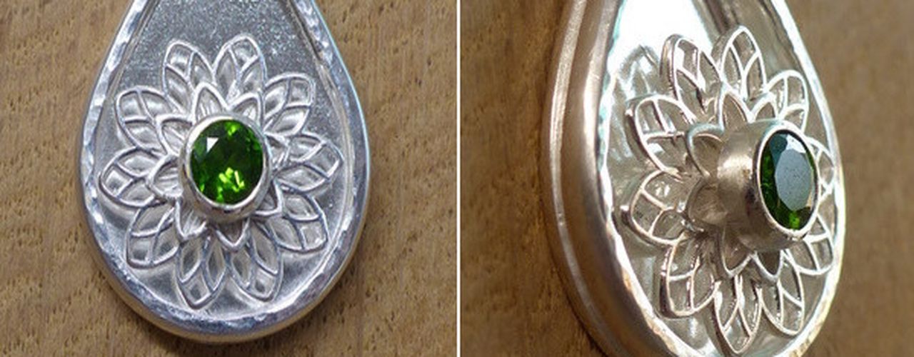 Tavorite Pendant Handmade