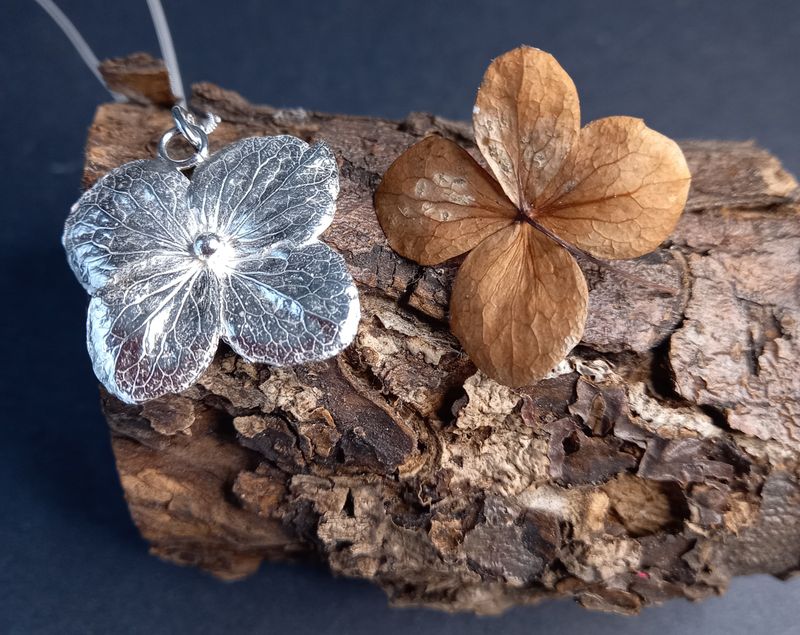 Silver Hydrangea Flower