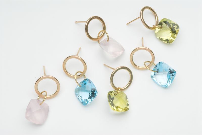 Gold & Semi Precious earrings  Photo  credit: Joel Degen