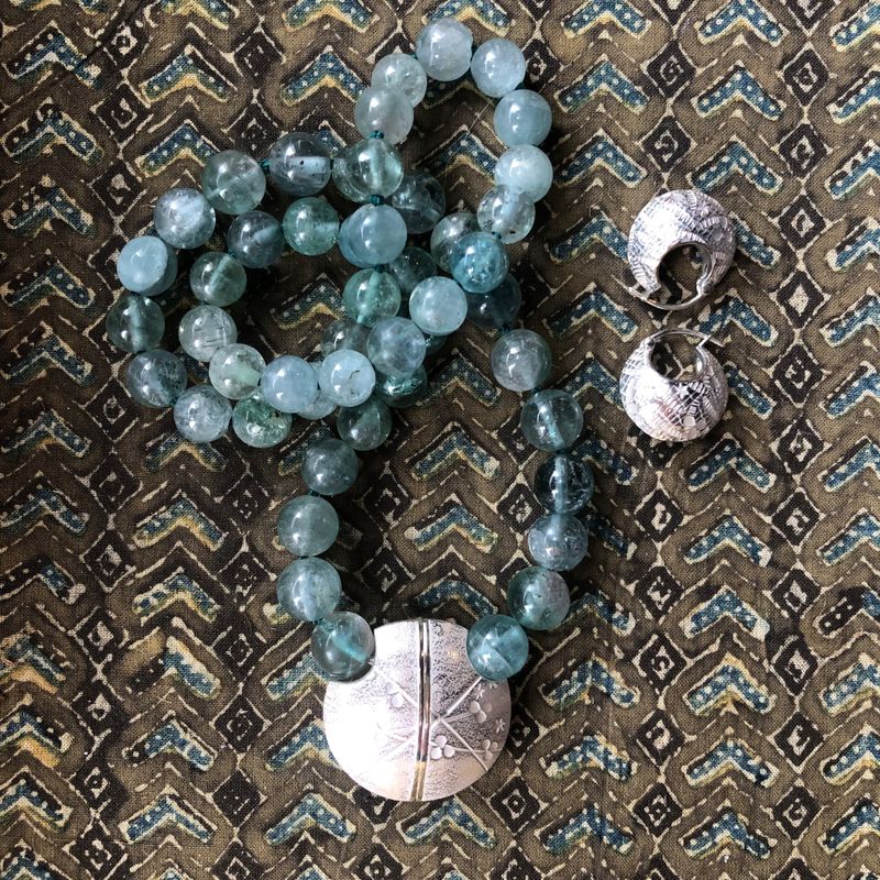 Lock & Key Topaz Necklace