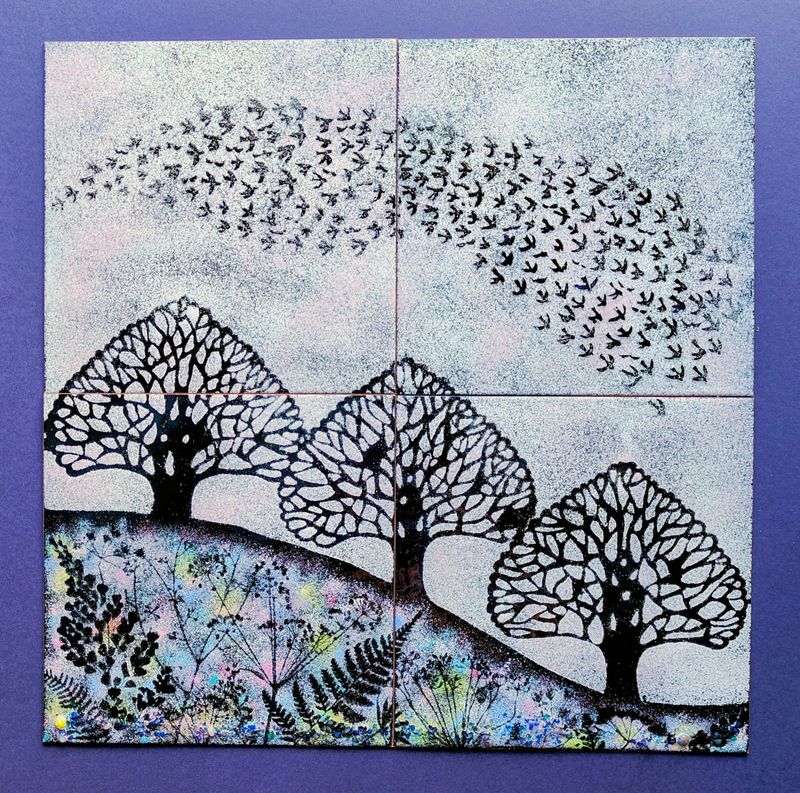 Murmuration enamel picture